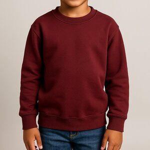 Jerzees Youth Medium Maroon/ Burgundy Crewneck Sweatshirt
